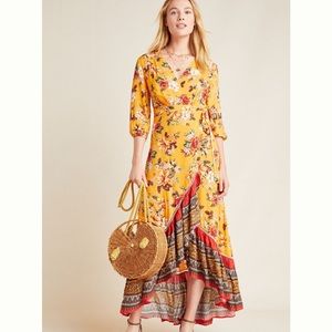 Farm Rio for Anthropologie Soigne Maxi Dress XXSP NWT